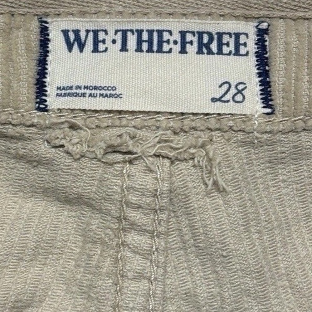 We The Free People Pants London Calling Corduroy Cargo Tapered Leg Boho Sz 28 - Picture 4 of 14